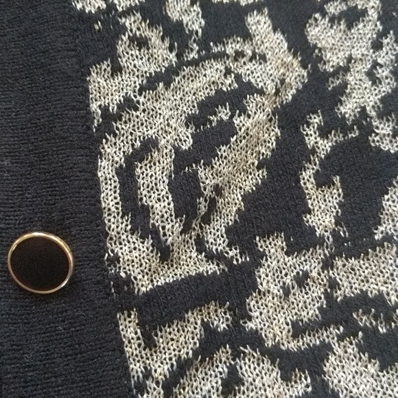 Gold Metallic festive cardigan - Picture 2 of 12